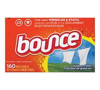 Bounce hojas suavizantes de tela, frescas al aire libre, 160 unidades