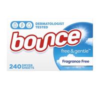 Bounce Fabric Softener Dryer Sheets Free & Gentle 240CT
