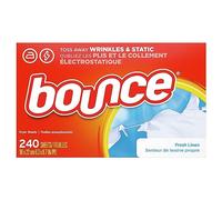 Bounce - Hojas de suavizante con aroma de lino fresco para secadora, 240 unidades