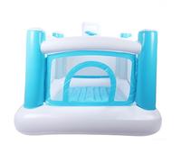 Bounce House Thickened PVC Inflatable Bouncy Castle,with Detachable Mat,for 2 Kids Ages 3-6,Large Blow Up Indoor Outdoor Children's Bouncer Jumper Playhouse