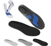 BounceBoost - Plantillas para fascitis plantar, plantillas de soporte de arco para hombres y mujeres, plantillas para estar de pie todo el día, antihinchazón, cómodas y transpirables que te hacen más
