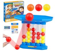Bouncing Ball Tischspiel, Bounce Off Game, 4 Gana Bouncing Ball Abreboten, Party-Sspiel Jumping Ball Tabletop Ping Pong Spielballspiel, Familie Freunde Party Spiele für Kinder Erwachsene