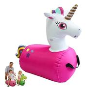 Bouncing Dinosaur,Dinosaur Hopper For Kids,Bouncy Horse Hopping Toy,Inflatable Toys Suitable For Children's Gatherings and Garden Activities, Promoting A Sense of Balance, Sturdy and Durable(B)