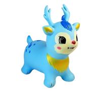 Bouncy Horse Jumping Toy - Inflatable Zoo Animal Ride On Rubber Bouncer, Rocking Hopper For | Indoor Outdoor Play Birthday Gift For Girls Boys Ages Two Three Four Preschool