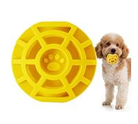 Bouncy Squeaky Play Ball - interactivo Canine Sound Toy, Rolling Puppy Sphere, Rubber Textured Bounce Build, Petcare, Enrichment Activity Ejercise Home Indoor Outdoor Training Family Play Use