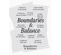 Boundaries and Balance: A Lined Notebook for Women Reclaiming Their Time, Energy, and Peace