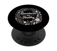 Boundaries Are Healthy Frases de Respeto Emocional - PopSockets PopGrip Adhesivo