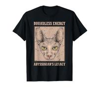 Boundless Energy Abyssinian's Legacy Cat Lover Owner Camiseta gráfica económica