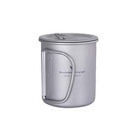 Boundless Voyage Camping Cookware Ti15141A - Olla de titanio con tapa plegable (200 ml), diseño ultraligero