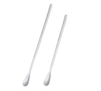 Boundless Voyage Cuchara de café de titanio con mango largo de 7,6/9 pulgadas, cucharilla de helado, cuchara mezcladora para cócteles, para café con leche, espresso, chocolate caliente, postre