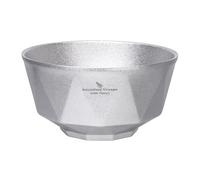 Boundless Voyage Cuenco de titanio de doble pared para camping, gimnasio, comedor al aire libre, vajilla portátil apilable, cuenco de metal (680 ml, plateado)