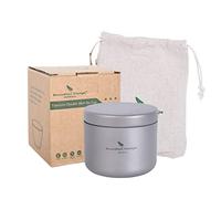 Boundless Voyage Tarro de té de titanio Mini tamaño bote de té Ultraligero Tarro de lata portátil para té, café, té Caddy Ti3200D (solo lata de té)