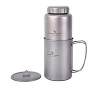 Boundless Voyage Titanio Sport Botella de agua 3007D ultraligera a prueba de fugas para camping al aire libre senderismo Ti3007D