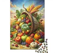 Bounty Cosecha otoño Set De Rompecabezas 1000 Piezas, Cartón Grueso Reciclado, Adultos Y Niños 8-12, Decoración Interior, Regalo Familia, Juego Educativo 38x26cm/1000pcs