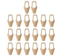 Bouquet Bags - Cone Handle Paper Sleeves Set 20 Pieces Floral Wrap System | Flower Arrangement Display Carrier Ceremony Festival Holiday Graduation Party Birthday Wedding Gift Presentation Packaging