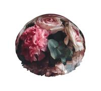Bouquet By The Window - Gorro de ducha de doble capa para mujer, impermeable y duradero, protege el cabello durante el baño, belleza