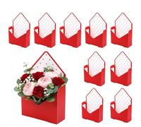 Bouquet Envelope Box - 10 Pieces Packaging Supplies | Folding Waterproof Paper Bouquet Wrapping Box for Florist Storage Mother's Day Arrangements