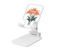 Bouquet Of A Lycoris - Soporte plegable para teléfono celular, ángulo ajustable, altura de escritorio, portátil, compatible con todos los teléfonos inteligentes, estilo blanco