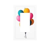 Bouquet of A Mini Globo Interruptor de Luz Placa de Pared Placa Frontal Cubierta de Placa de Interruptor de Luz de 1 Gang Decorador Cubierta de Receptáculo para el Hogar Cocina Habitación Baño