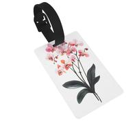 Bouquet of A Phalaenopsis - Etiquetas de equipaje con nombre y identificación, ideal para viajes, cruceros, mochilas, bolsas