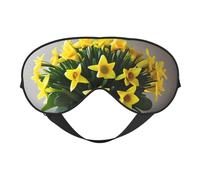 Bouquet of Daffodils - 1 máscara de ojos impresa, suave y opaca, para mujeres y hombres, para dormir toda la noche, viajes