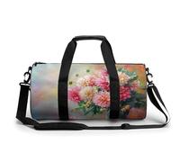 Bouquet of Dahlias - Bolsa de viaje para gimnasio, para mujeres y hombres, bolsa de lona cilíndrica, bolsa de entrenamiento deportiva con correa para el hombro