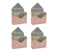 Bouquet Presentation Box - 11.61 Inch Large Capacity Paper Box | 4 Piece Elegant Empty Boxes for Bouquets, Wedding Birthday Party Gift for Girlfriend Ladies Mother and Girls