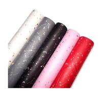 Bouquet Wrapping Material Rosa Flor Papel de Regal Juego de papel de regalo de bricolaje floral coreano: 5 hojas, 6 colores, destellos dorados/plateados, resistente al agua for ramos y regalos