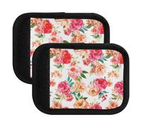 Bouquets Peonies Flowers Peach - Funda de agarre suave para maleta, para manos secas, fácil identificación y comodidad en el hombro, Ramos de peonías, flores, melocotón, one sizex2