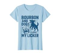 Bourbon and Dogs I Love My Licker Bourbon Beber Girl Camiseta
