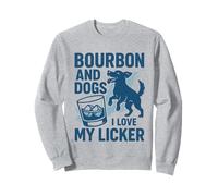 Bourbon and Dogs I Love My Licker Bourbon Beber Girl Sudadera