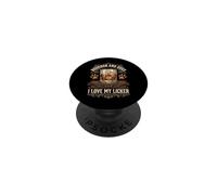 Bourbon and Dogs I Love My Licker PopSockets PopGrip Adhesivo
