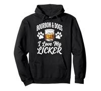 Bourbon and Dogs I Love My Licker Sudadera con Capucha