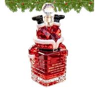 Bourbon Bottle Santa Stuck in Chimney Christmas Empty Drinkware | Botella de licor para fiesta, para whisky, bourbon, vino, cócteles, brandy, cerveza, bar, entrada