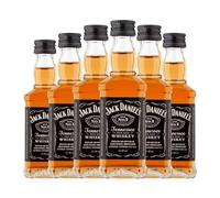 Bourbon Jack Daniel's Old No. 7 Botellín Miniatura 5 cl (Caja de 6 Botellín Miniatura de 5 cl)