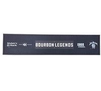 Bourbon Legends tapete para Barra de derrames con Licencia Oficial - 23.5" x 5.0" - Marca del Fabricante, Basil Hayden, Knob Creek, Jim Beam