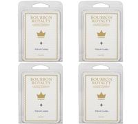 Bourbon Royalty Vieux Carre, cubos de cera mezcladora de cera perfumada de lujo de 2 onzas para quemador de tartas, paquete de 4
