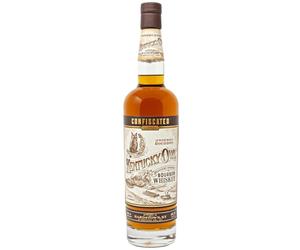 Bourbon whisky Kentucky Owl Confiscated. Burbon de Kentucky, con notas de roble, melocotón y nata. Whisky artesanal. Para beber solo o en cócteles. Licores premium. 48,2 % alcohol. Botella de 70 cl