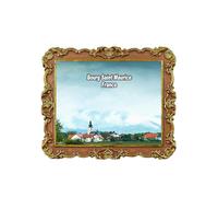 Bourg Saint Maurice France - Imán 3D para nevera, recuerdo de viaje, decoración de nevera, calcomanía magnética para manualidades