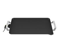 Bourgini Plancha Cocina 2550 W con Revestimiento Cerámico Pro, Libre de Químicos (PFAS, C6, PFHxA, PTFE, PFOA y BPA), Superficie 58 x 33 cm, Temperatura Ajustable, Ideal para un hogar sin tóxicos.