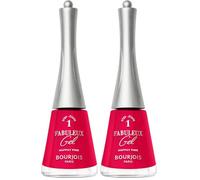 BOURJOIS, Fabuleux Gel Nail Lacquer, Esmlate de Uñas, 260, Happily Pink, 9ml (Paquete de 2)