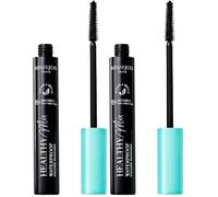 Bourjois Healthy Mix Water Proof Máscara, Negro 001, 10 ml (Paquete de 2)