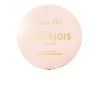 Bourjois Maxi Round Pot Highlighter, 003 Champagne, color universal, unifica la tez, proporciona un brillo extra, luz, fórmula vegana, iluminador en polvo edificable y mezclable