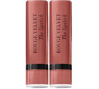 Bourjois, Rouge Velvet The Lipstick, barra de labios, 47 Rose Brûlé, 2.4 g (Paquete de 2)