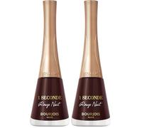 Bourjois Soirs de Paris One Seconde Esmalte de Uñas - 061 - Rouge Nuit, 9 ml (Paquete de 2)