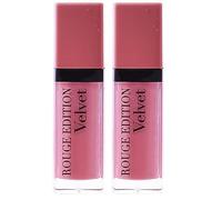 Bourjois Velvet Barra de Labios Líquida Tono 10 Don’t pink of it - 7,7 ml (Paquete de 2)