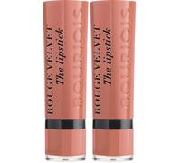 Bourjois Velvet The Lipstick Barra de Labios Tono 01 (Hey Nude !), 2.4 gr (Paquete de 2)