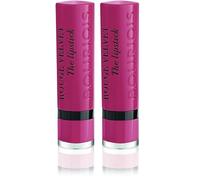Bourjois Velvet The Lipstick Barra de Labios Tono 03 (Hyppink chic), 2.3 gr (Paquete de 2)