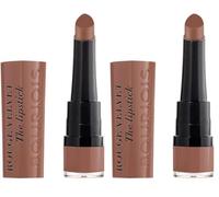 Bourjois Velvet The Lipstick Barra de Labios Tono 16 Caramelody - 2.4 gr, 1 Unidad (Paquete de 2)