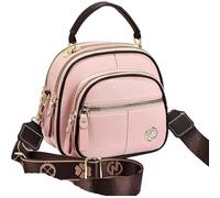 Bousalutend Crossbody Bag,Classic Multifunctional Compartments Adjustable Classic Luxury Multifunctional Compartments (Pink)